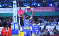 Mohan Ukkrapandian was at his best, setting spikes for his teammates